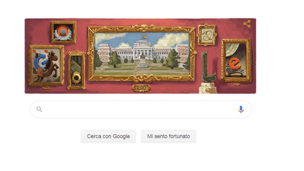 Museo del Prado, il doodle di Google