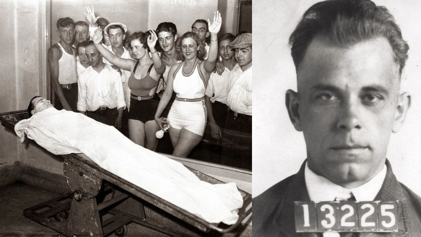 Nel 1934, quando John Dillinger venne ucciso, curiosi poterono vedere i resti del gangster