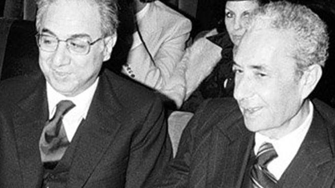 Francesco Cossiga (1928-2010) con Aldo Moro (1916-1978)