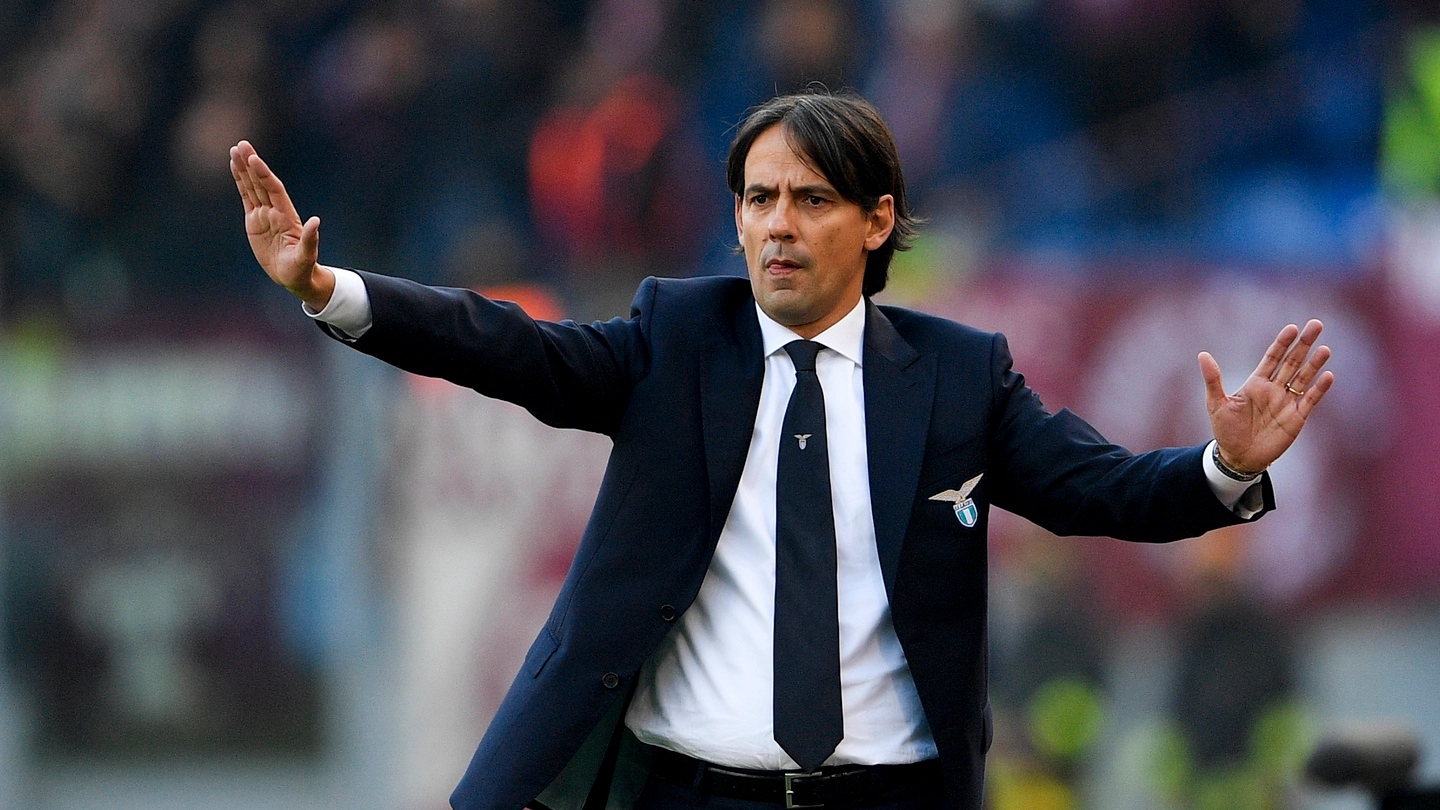 L'allenatore della Lazio Simone Inzaghi (LaPresse)