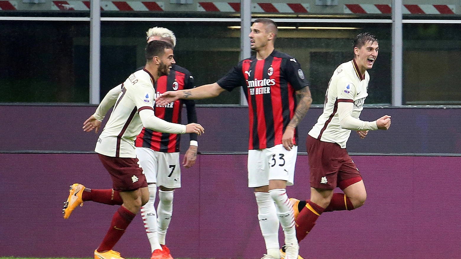 Kumbulla segna il gol del pareggio contro il Milan