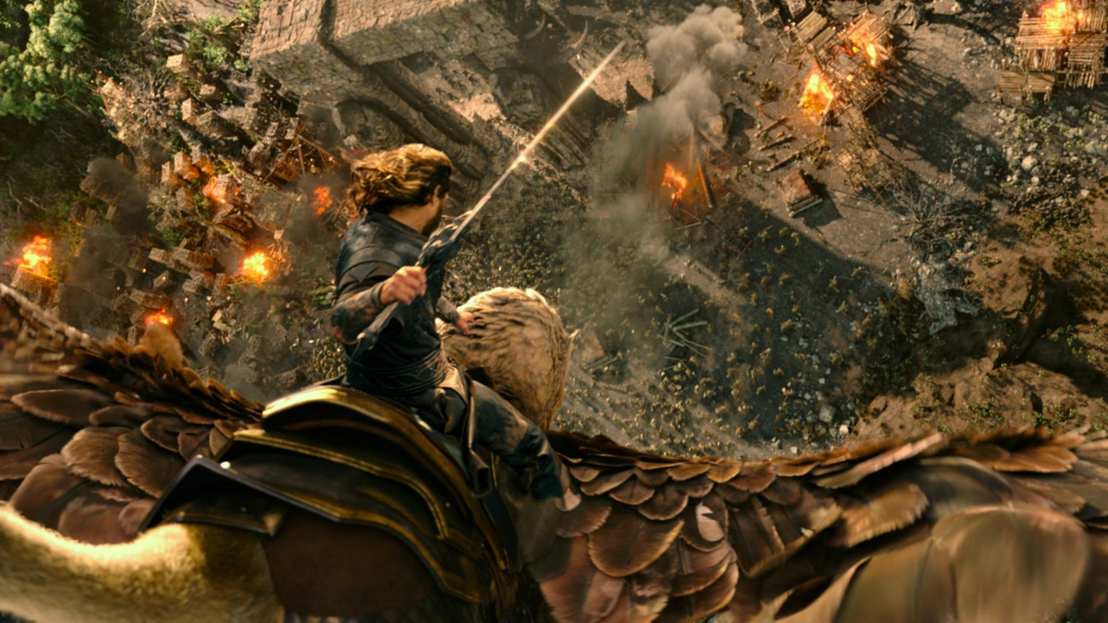 Un'immagine del trailer del film di Warcraft