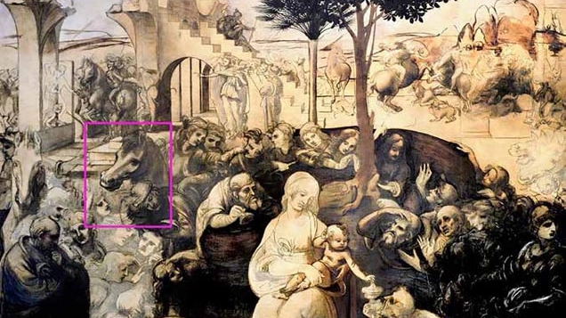 L’Adorazione dei Magi, opera incompiuta di Leonardo da Vinci
