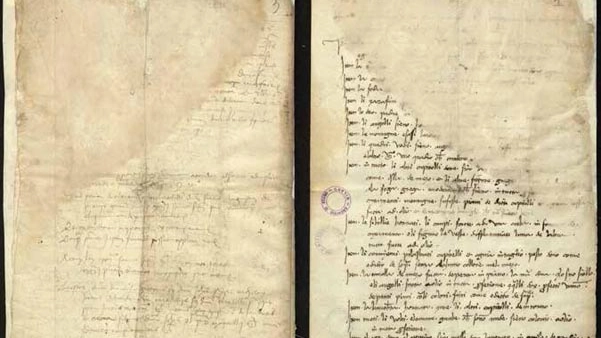 Il documento con la firma di Leonardo da Vinci 