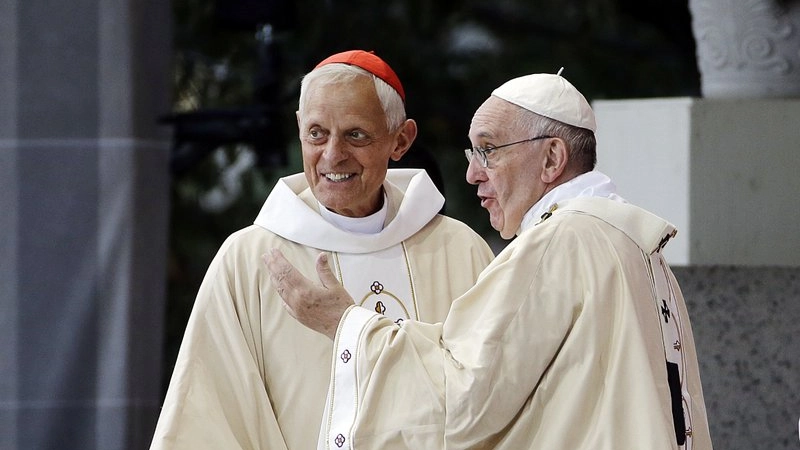 Papa Francesco con Donald Wuerl, arcivescovo di Washington