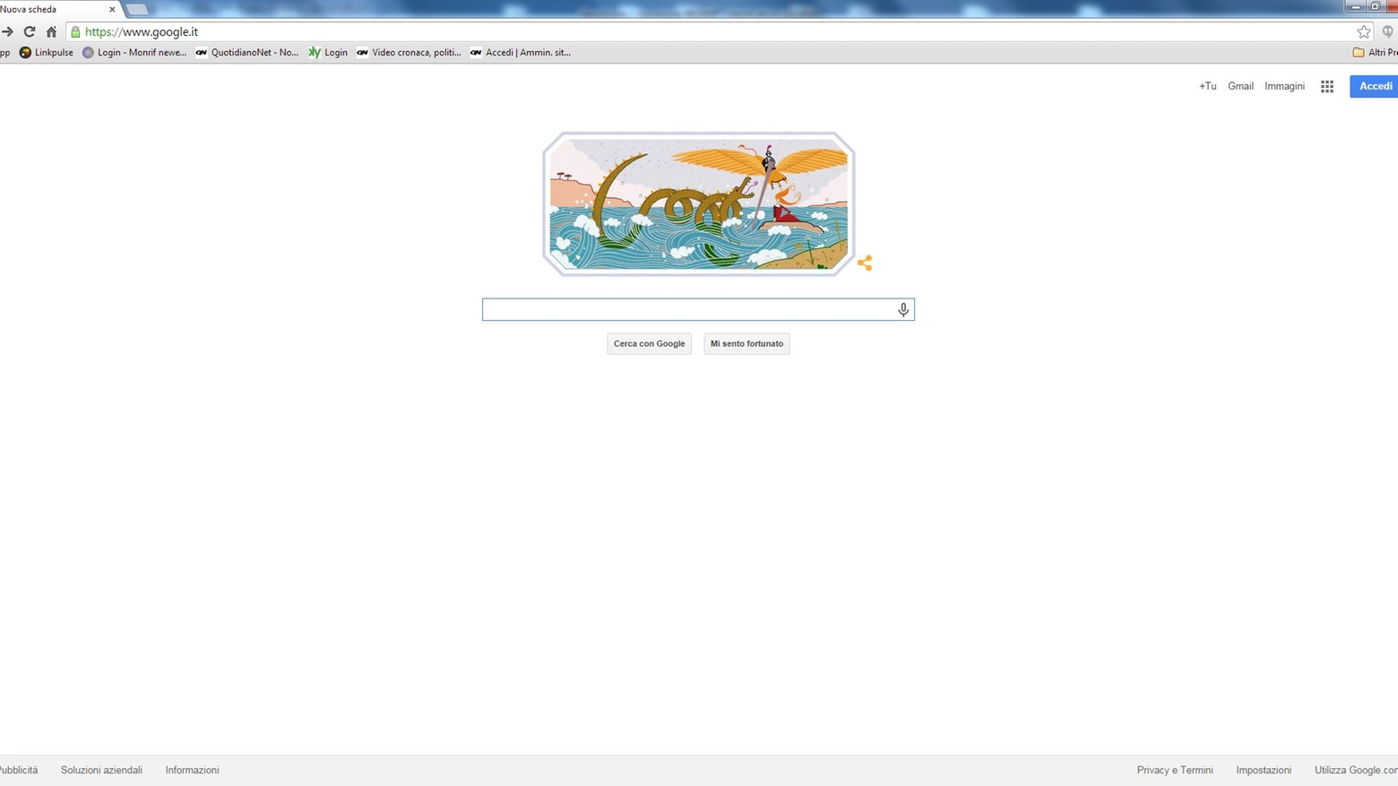 Il doodle di Google dedicato a Ludovico Ariosto