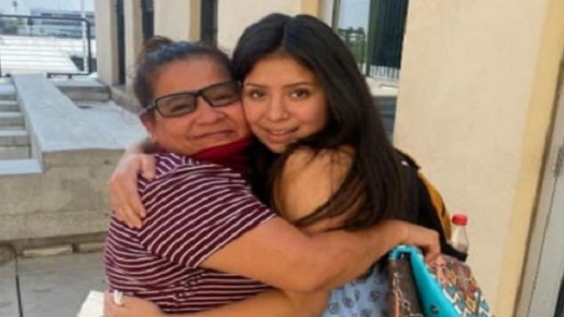 Angelica Vences-Salgado e Jacqueline Hernandez, madre e figlia riunite il 9 settembre 2021