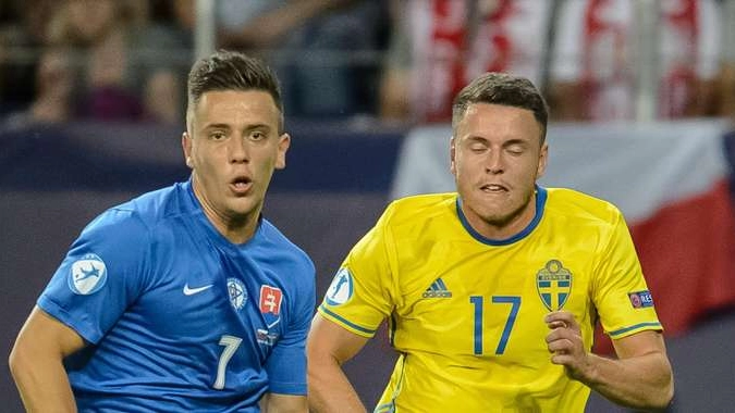 Europei U.21: Slovacchia-Svezia 3-0