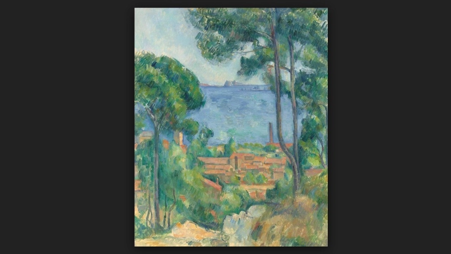Il dipinto di Cezanne intitolato 'Vue sur l'Estaque et le Chteau d'If'