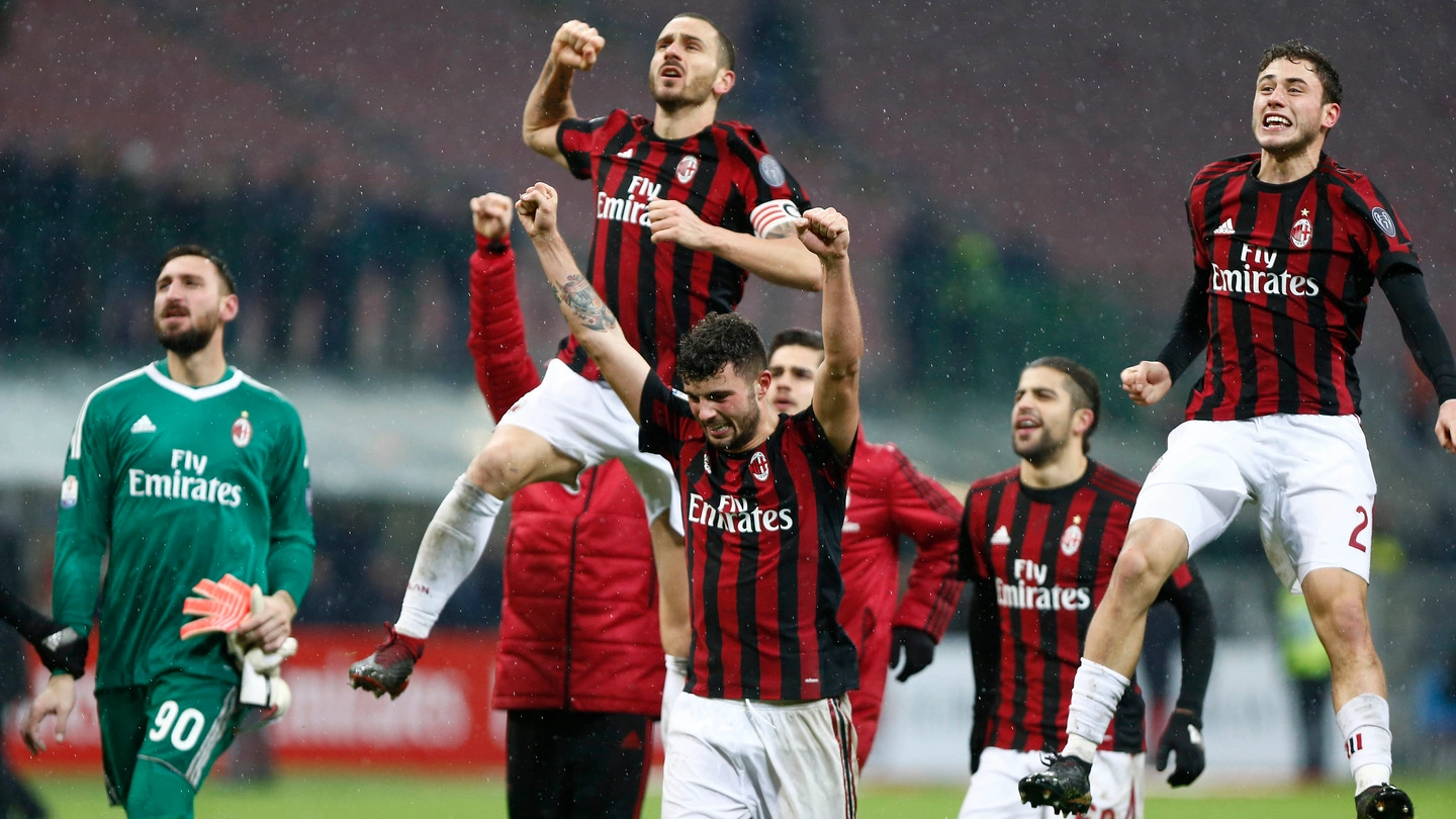 Il Milan batte l'Inter nei quarti di Coppa Italia (Lapresse)
