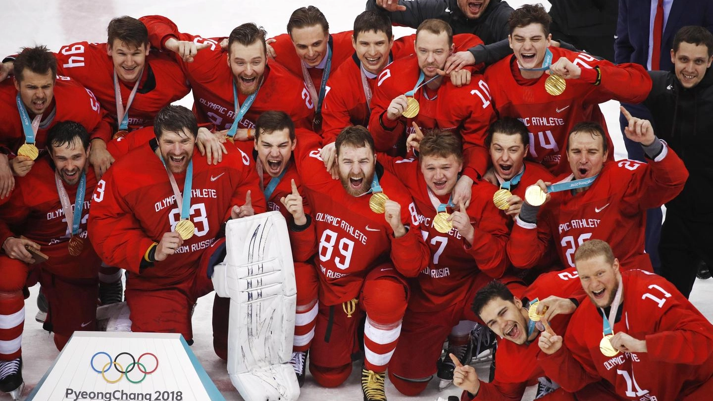 La Russia vince l'oro nell'hockey alle Olimpiadi invernali 2018 (Ansa)