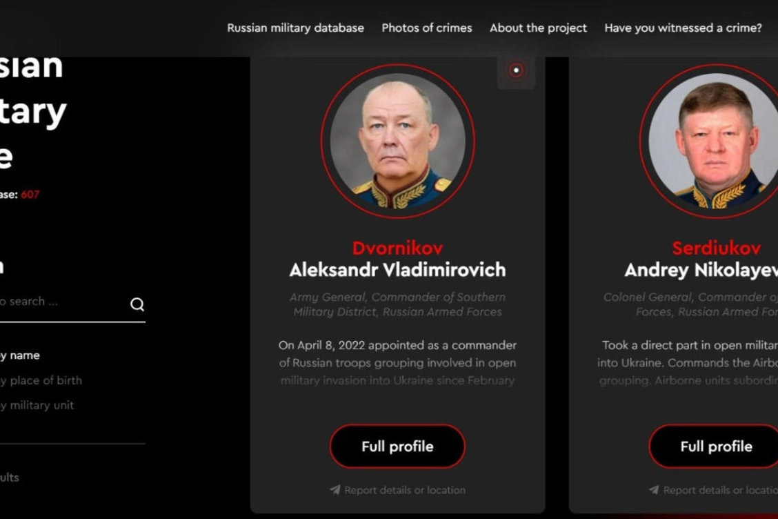 La piattaforma ucraina per denunciare i crimini di guerra e i suoi autori (Ansa)