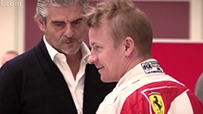 Raikkonen e Arrivabene (Ferrari.com)