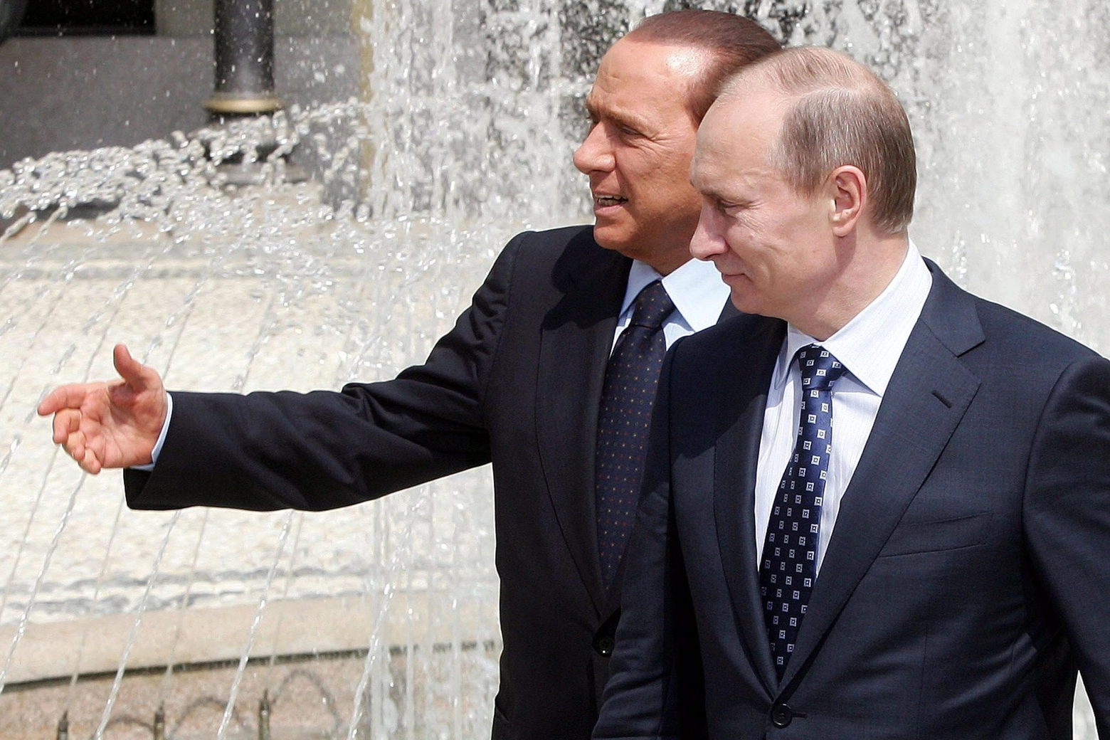 Silvio Berlusconi e Vladimir Putin nel 2020 (Ansa)