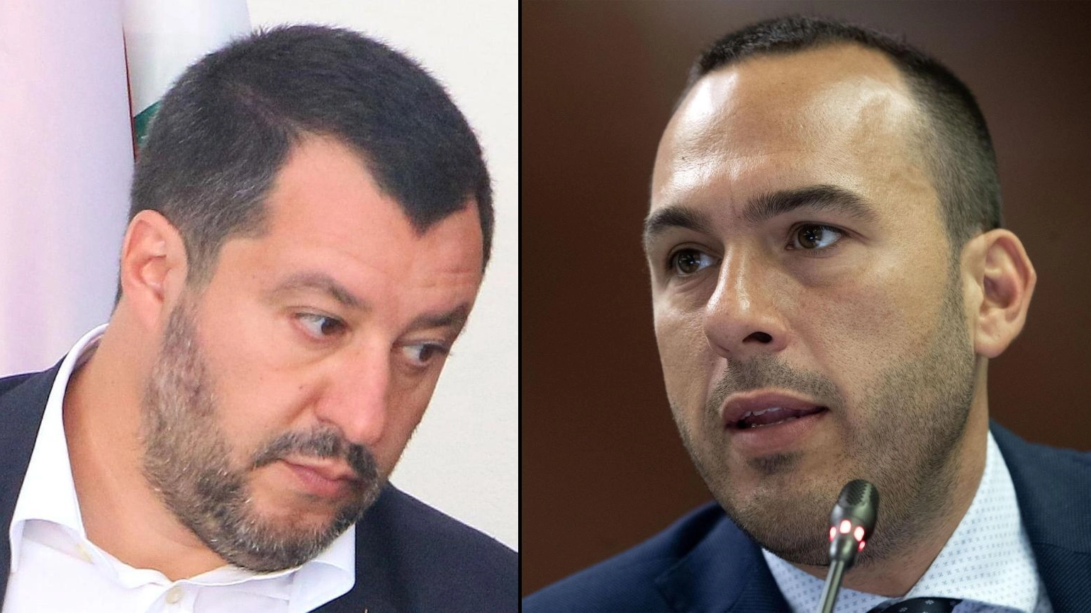 Matteo Salvini e Manlio Di Stefano (Ansa)