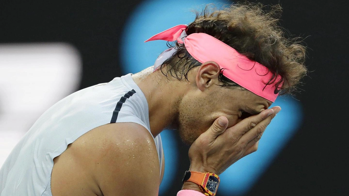 Nadal, infortunio e ritiro agli Australian Open 2018 (Ansa)