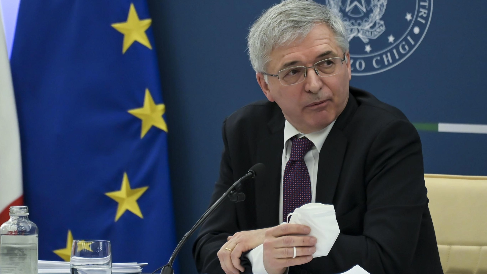 Il ministro dell’Economia, Daniele Franco, 68 anni, ex direttore generale di Bankitalia