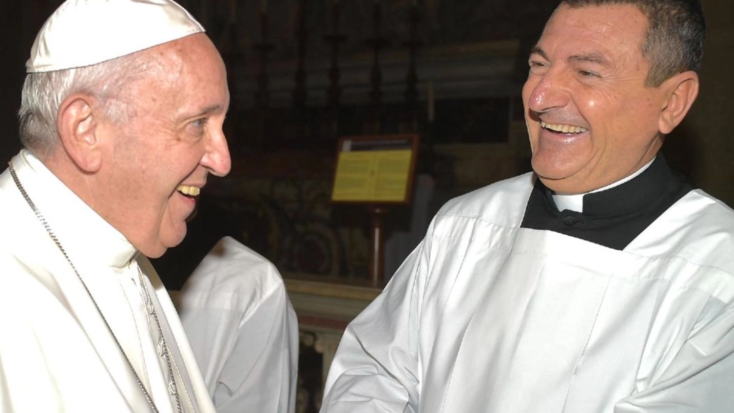 Fabrizio Gatta (57 anni) in un incontro con Papa Francesco 