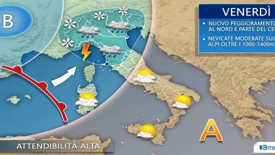 3bmeteo.com, le previsioni del tempo per venerdì