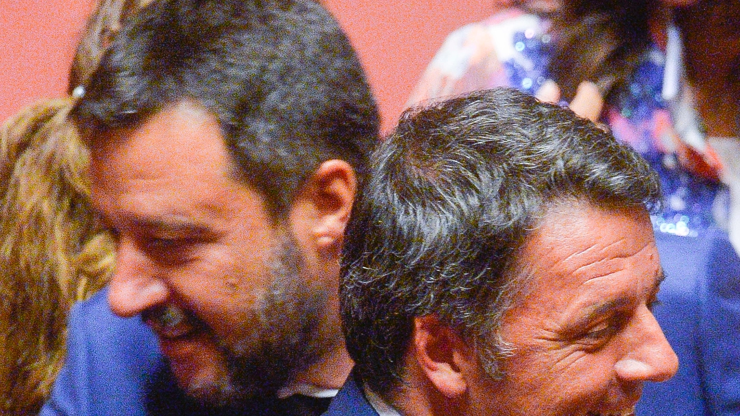 Matteo Salvini e Matteo Renzi (ImagoE)