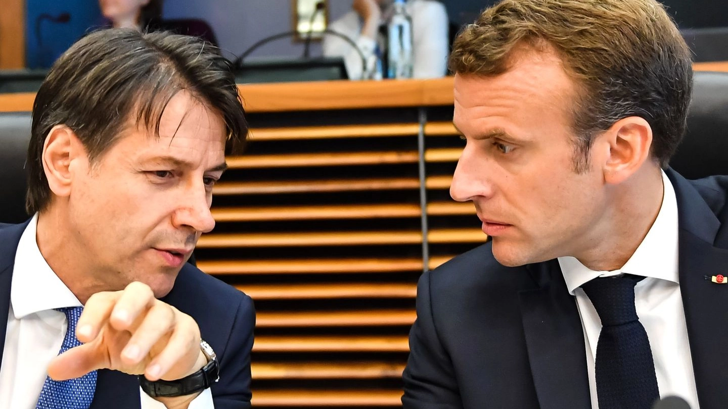 Conte e Macron (LaPresse)
