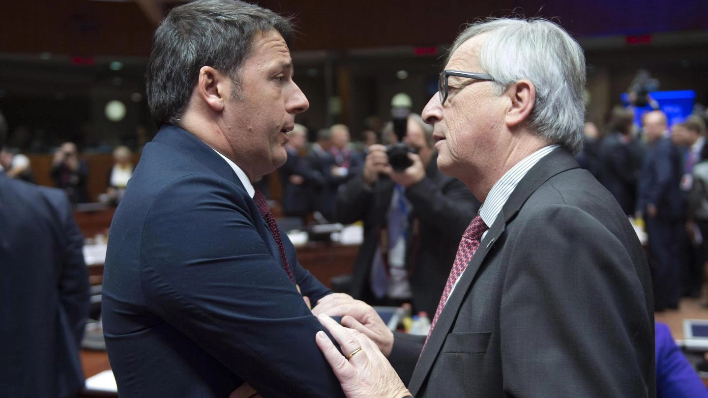 Matteo Renzi e Jean Claude Juncker
