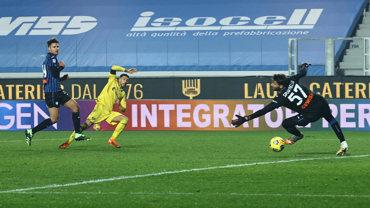 Atalanta-Verona, Il gol dello 0-2 di Zaccagni (Ansa)