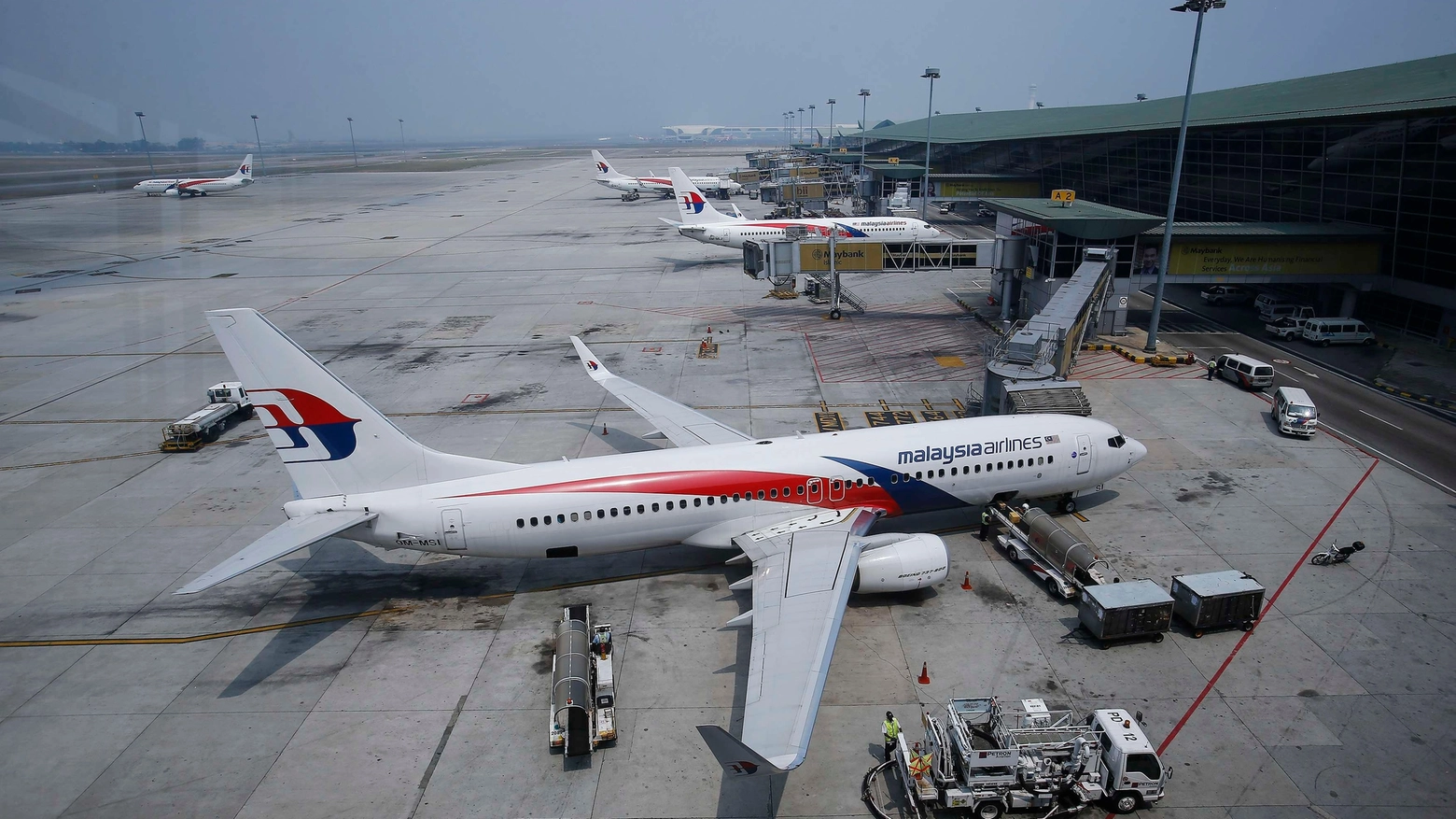 Un vettore della Malaysia Airlines all'aeroporto di Kuala Lumpur (Reuters)