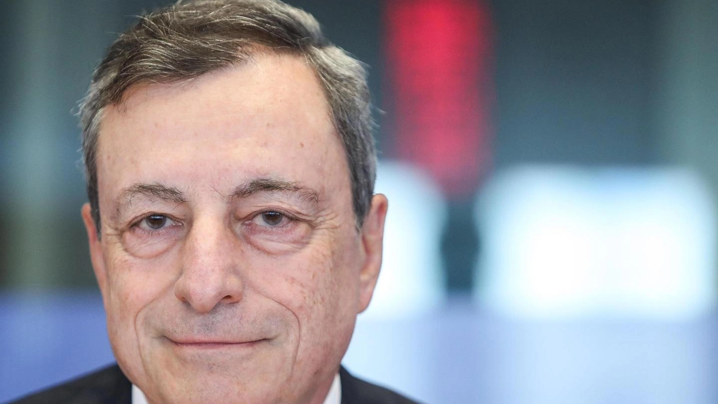 Il presidente della Bce Mario Draghi (Ansa)
