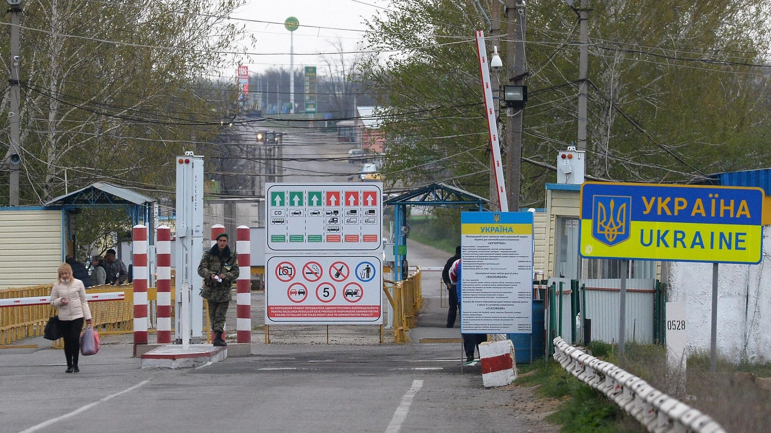 Transnistria, il confine con l'Ucraina (Ansa)