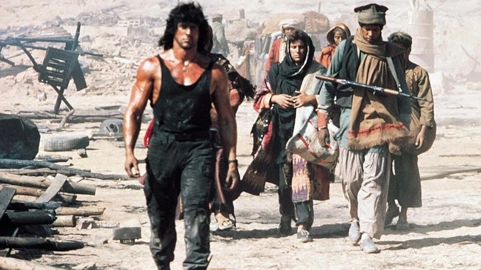 Una scena di Rambo