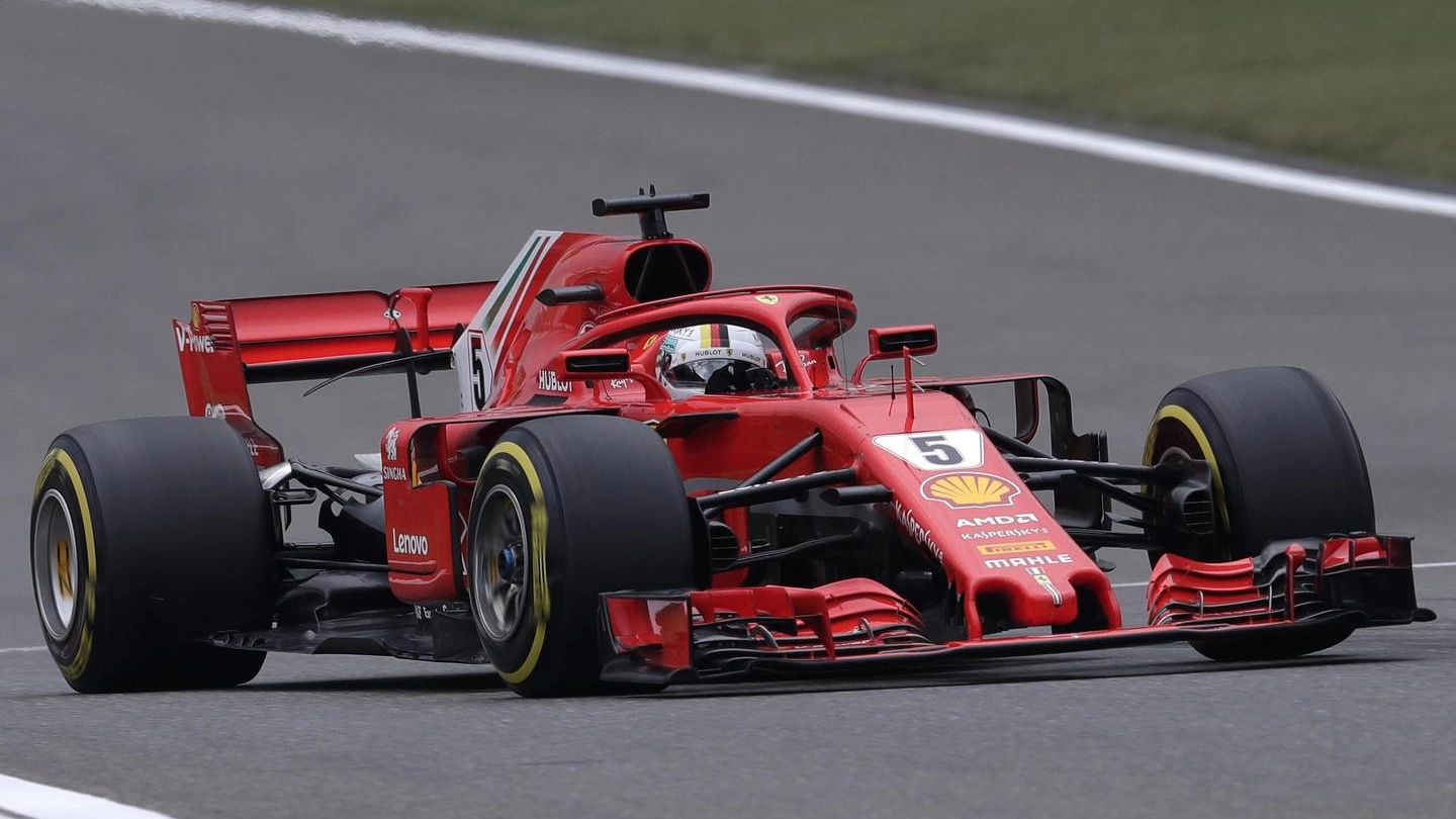 F1 Gp Spagna 2018, riflettori su Sebastian Vettel (Ansa)
