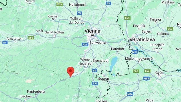Terremoto a sud ovest di Vienna