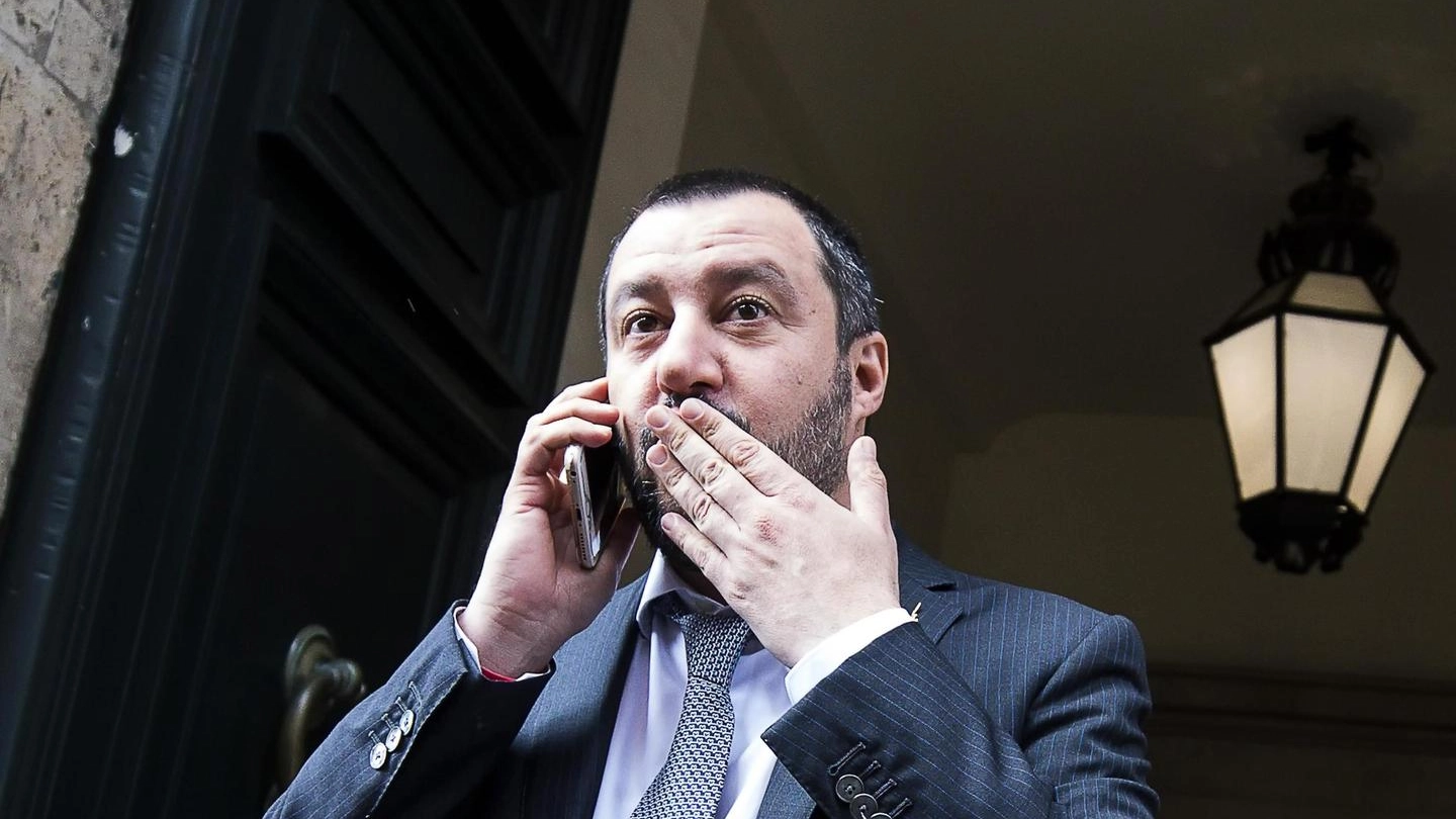 Illeader della Lega Matteo Salvini (Ansa)