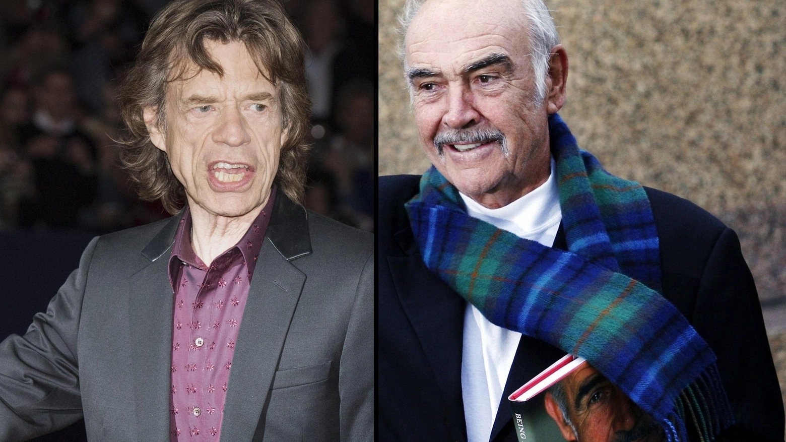 Combo: Mick Jagger e Sean Connery