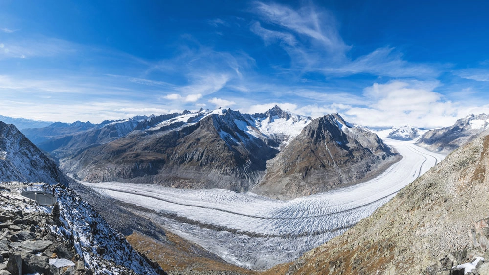 Un ghiacciaio alpino