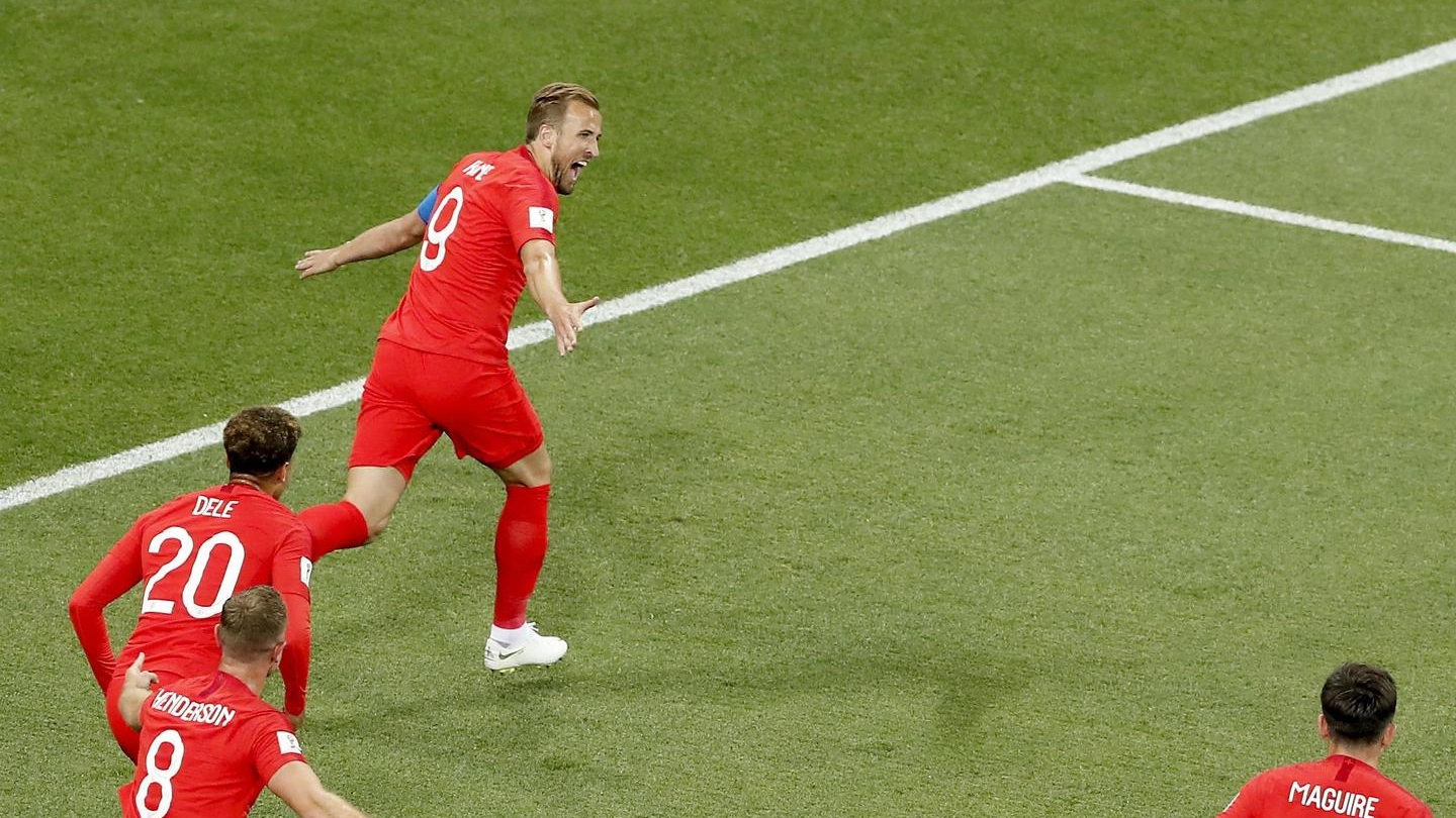 Tunisia-Inghilterra, gol di Kane (Ansa)