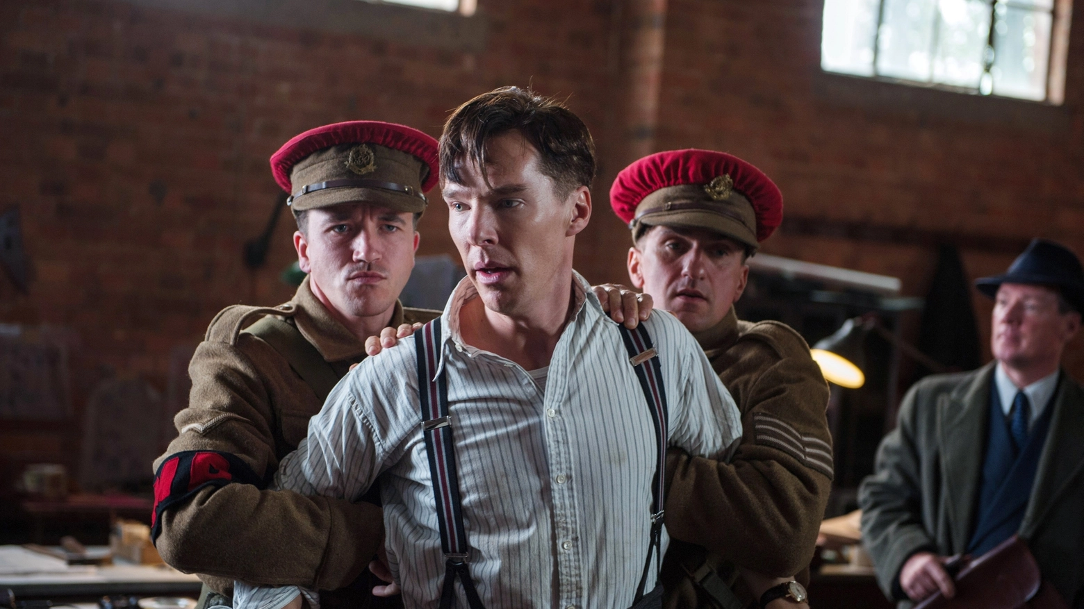 Una scena del film 'the imitation game' con Benedict Cumberbatch (Ap/Lapresse)
