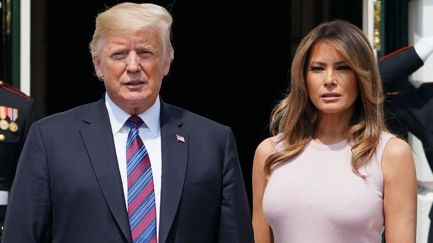 Donald Trump e la First Lady, Melania (Afp)