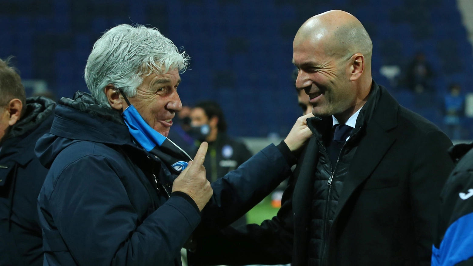 Gian Piero Gasperini e Zinedine Zidane