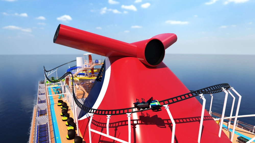 Le montagne russe della nave Mardi Gras - Foto: PRNewsfoto/Carnival Cruise Line