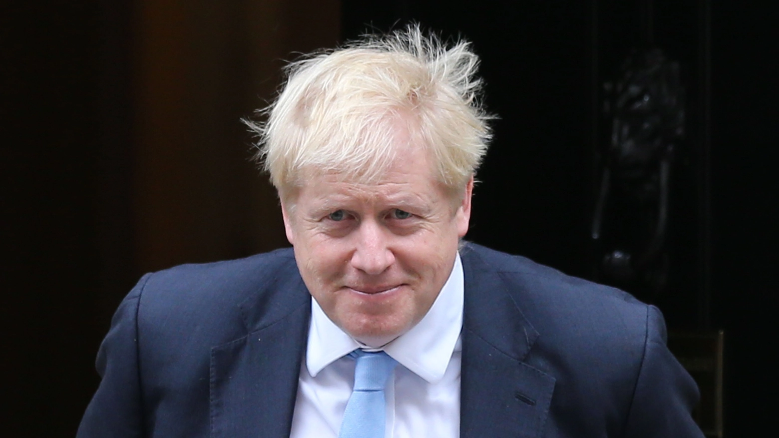 Boris Johnson al 10 di Downing Street (Lapresse)