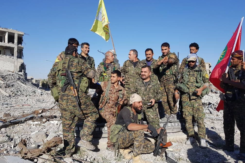 Milizie curde a Raqqa (Dire)