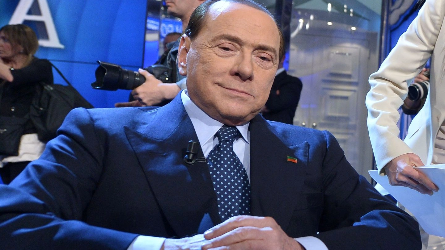 Silvio Berlusconi a Porta a Porta (Afp)