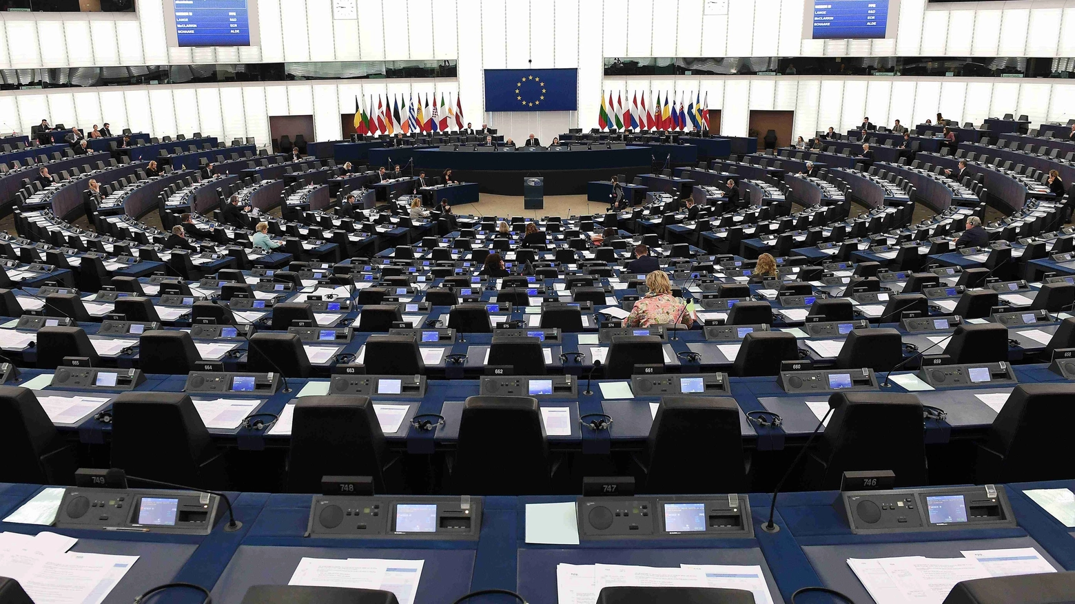 Il Parlamento europeo a Strasburgo (LaPresse)