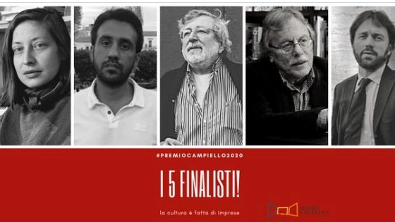 I cinque finalisti del Premio Campiello 2020 (Twitter)
