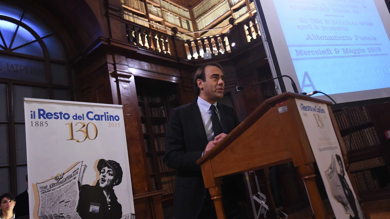 Il direttore di QN-il Resto del Carlino Cangini presenta le iniziative per i 130 anni del Carlino