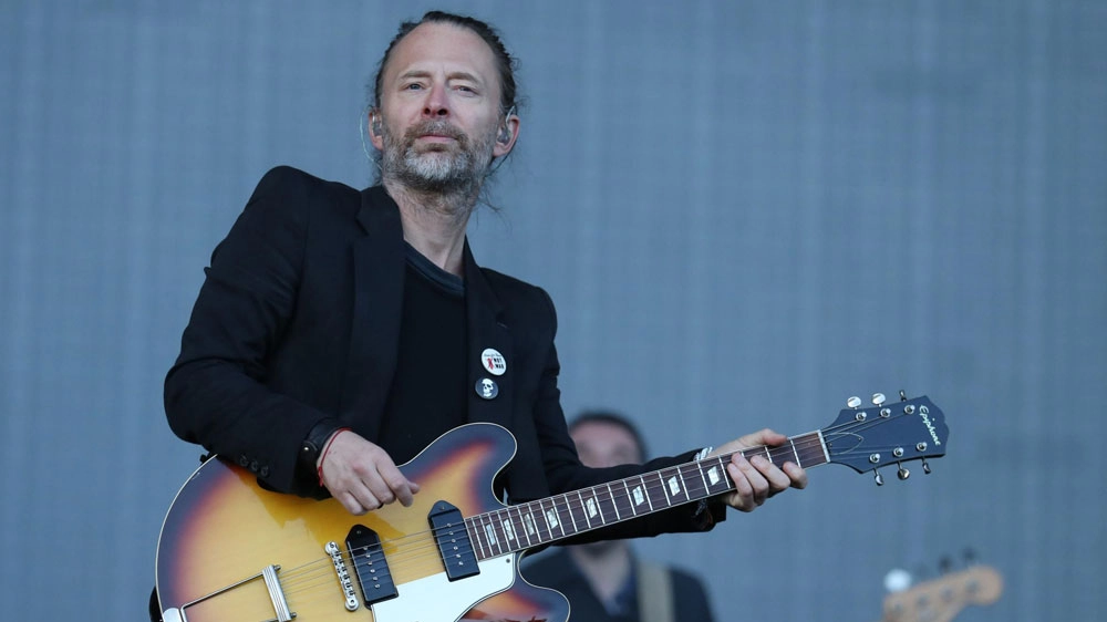 Thom Yorke dei Radiohead live nel 2017 – Foto: Andrew Milligan/PA Wire/LaPresse