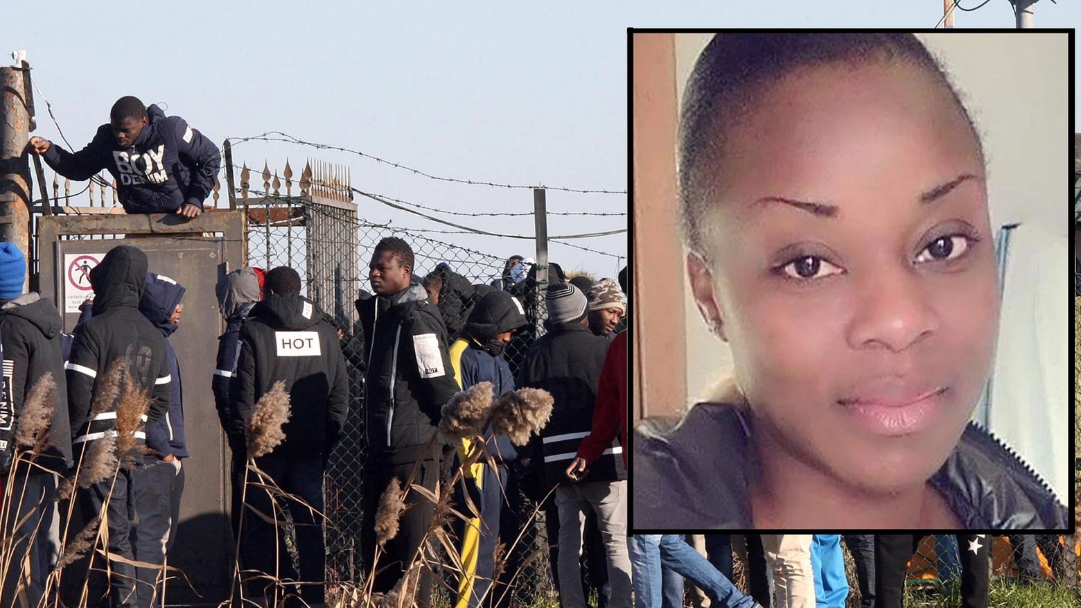 Cona, la rivolta nel Cpa e il primo piano di Sandrine Bakayoko, la 25enne morta (Ansa)