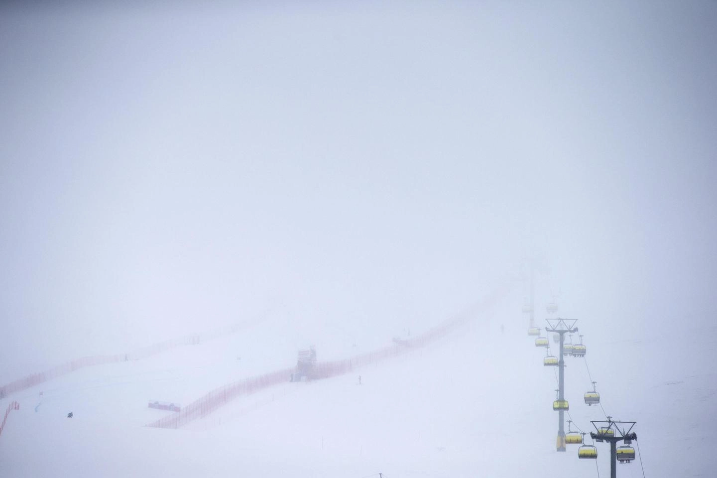 Nebbia a St. Moritz, super G donne cancellato (Ansa)